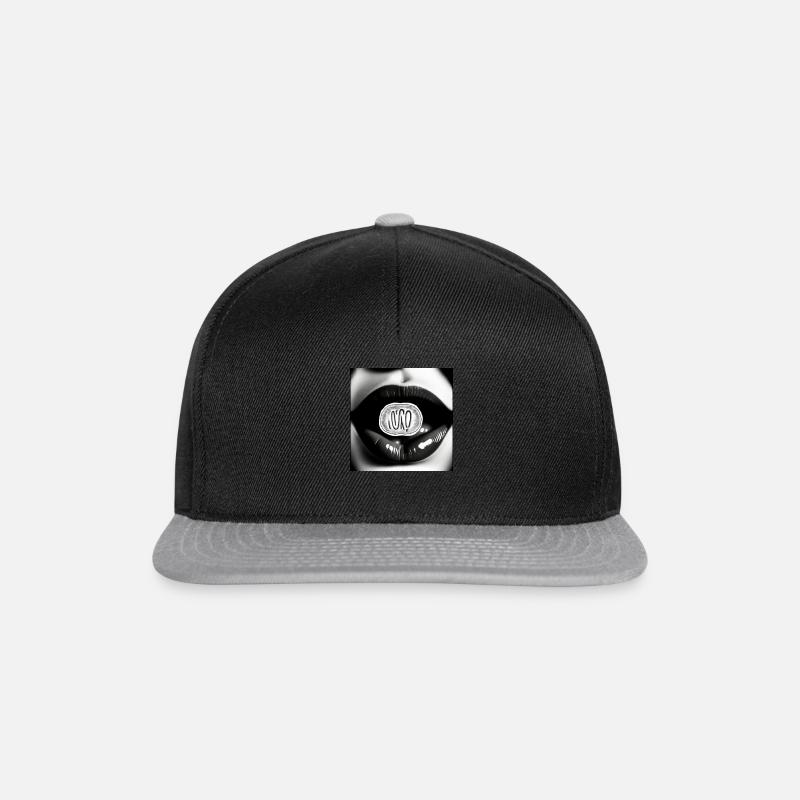 Lips - Snapback Cap - Schwarz/Grau