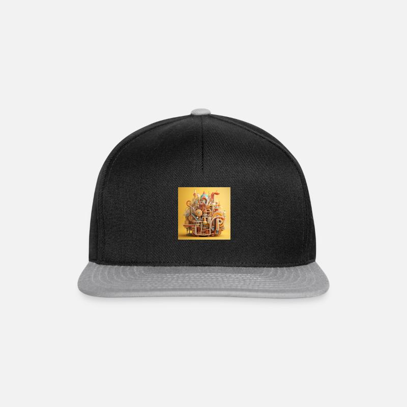 Im Happy - Snapback Cap - Schwarz/Grau