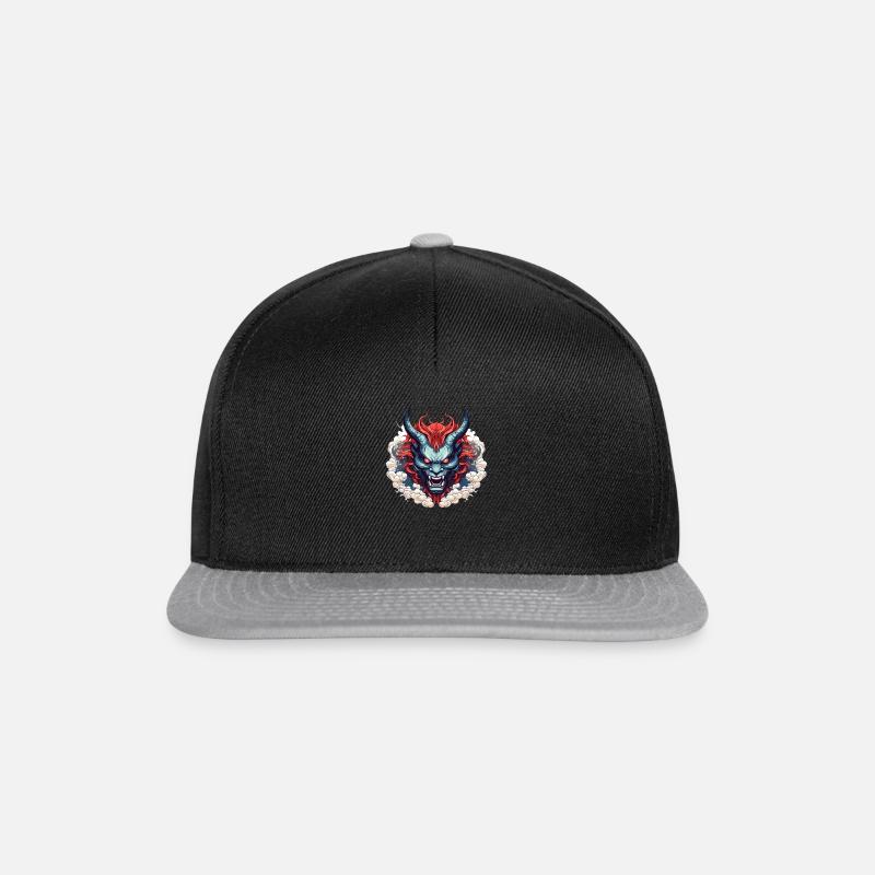 Demon oni - Snapback Cap - black/grey