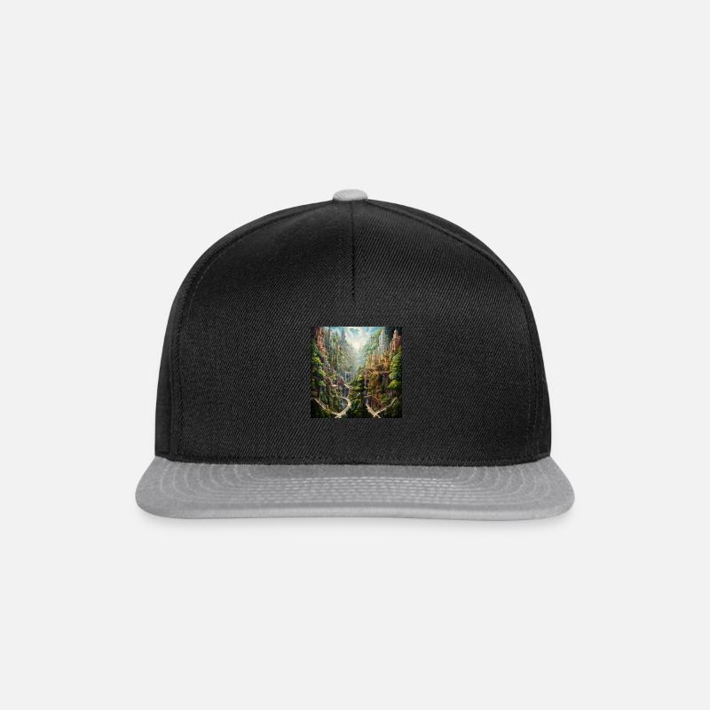 Babylon Valley - Snapback Cap - black/grey