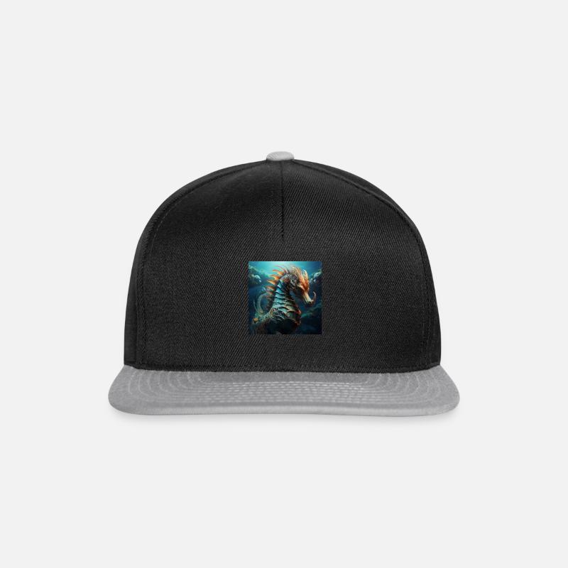 Hyppocampus - Snapback Cap - Schwarz/Grau