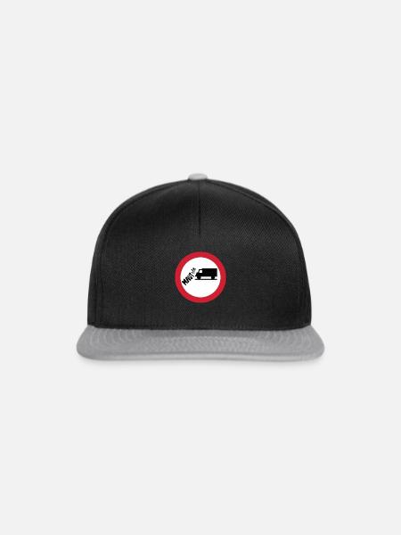 Nein zur LKW Maut - Snapback Cap - Schwarz/Grau