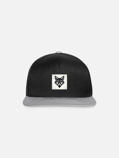 Fuchskopf - Snapback Cap - Schwarz/Grau