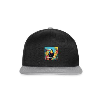 Tukan - Snapback Cap - Schwarz/Grau - Vorne