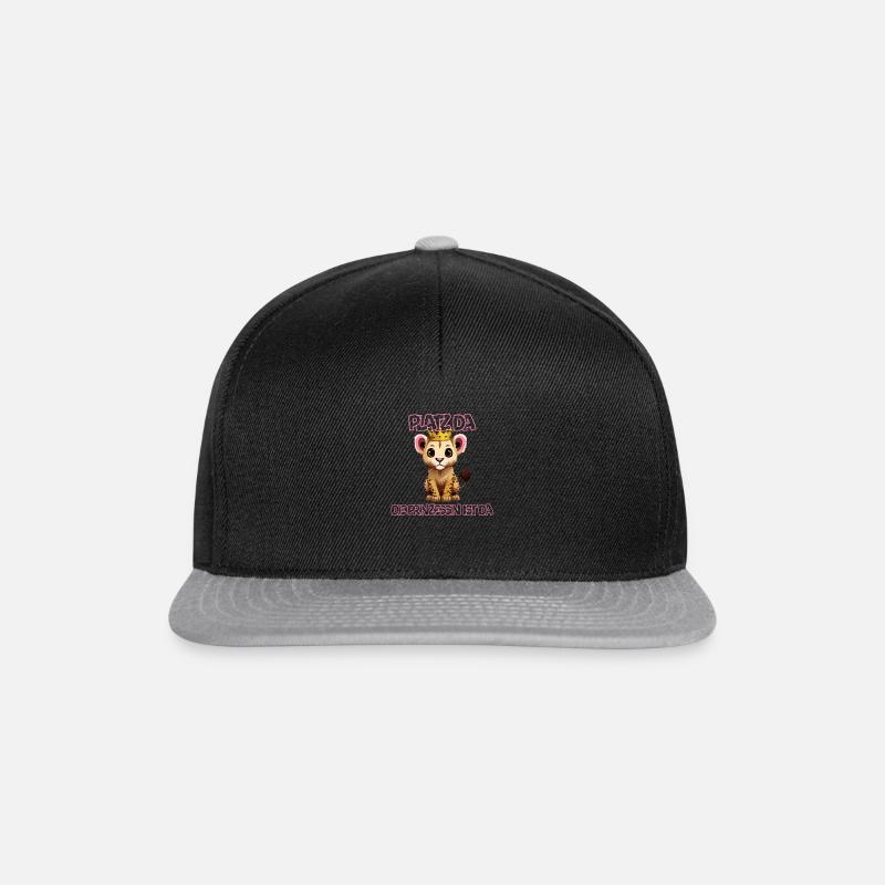 platzdaprinzessin - Snapback Cap - Schwarz/Grau