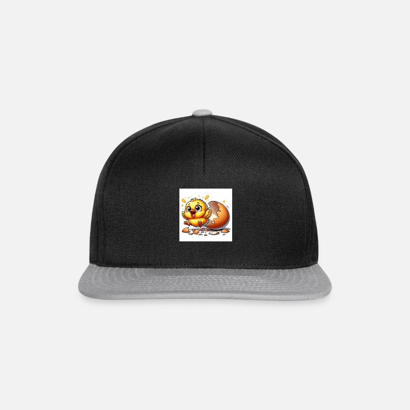 ein Küken Schlüpft - Snapback Cap - Schwarz/Grau