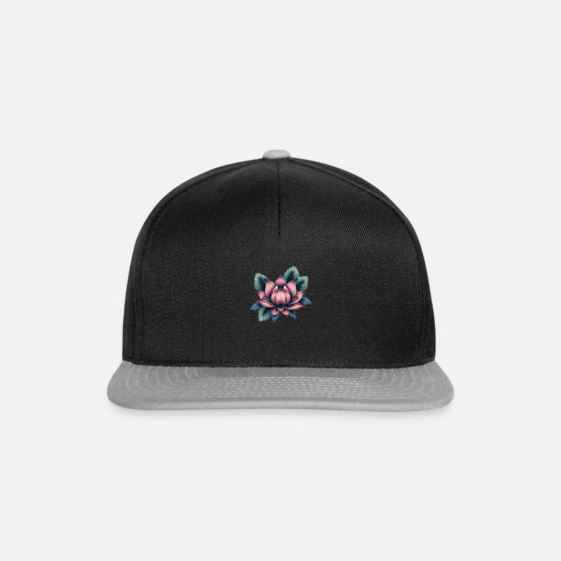 Lotus - Snapback Cap - Schwarz/Grau