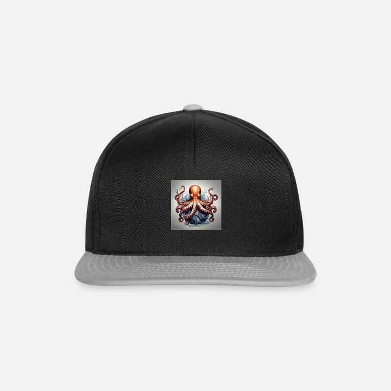 Pieuvre - Casquette snapback - noir/gris