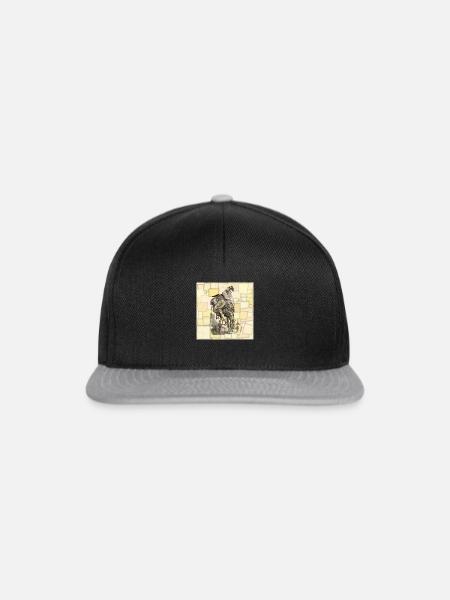 Die Laute - Kubismus - Snapback Cap - Schwarz/Grau