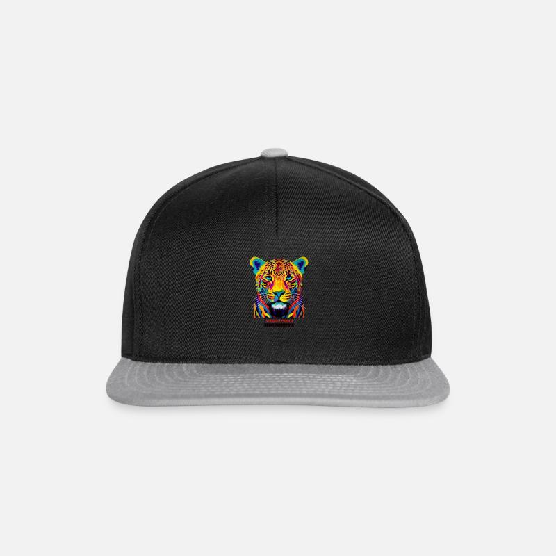 Arabischer Leopard - Snapback Cap - Schwarz/Grau