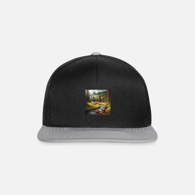 Natur - Snapback Cap - Schwarz/Grau