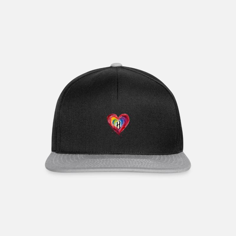 Heart people - Snapback Cap - black/grey