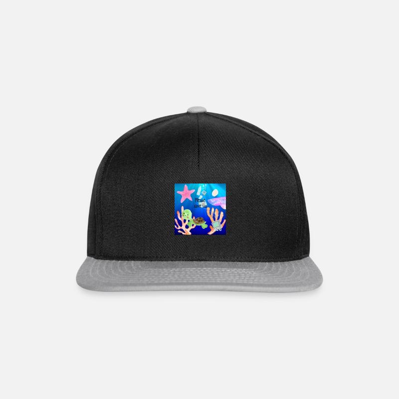NO Plastik - Snapback Cap - Schwarz/Grau