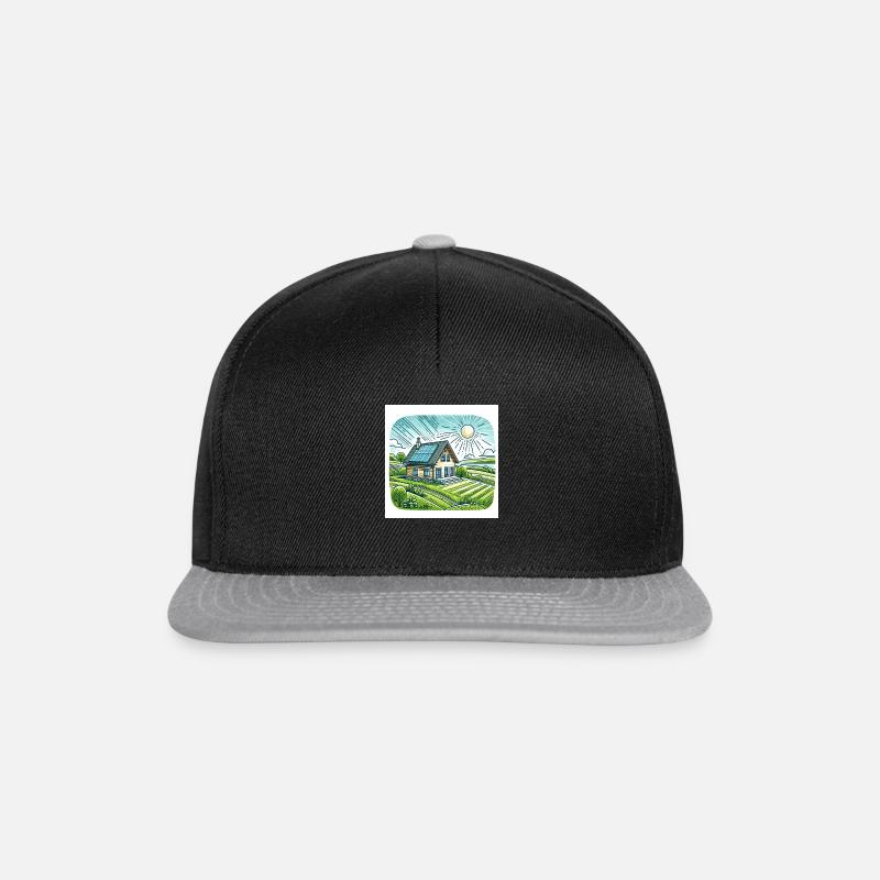 Sonnenfeldidylle - Snapback Cap - Schwarz/Grau