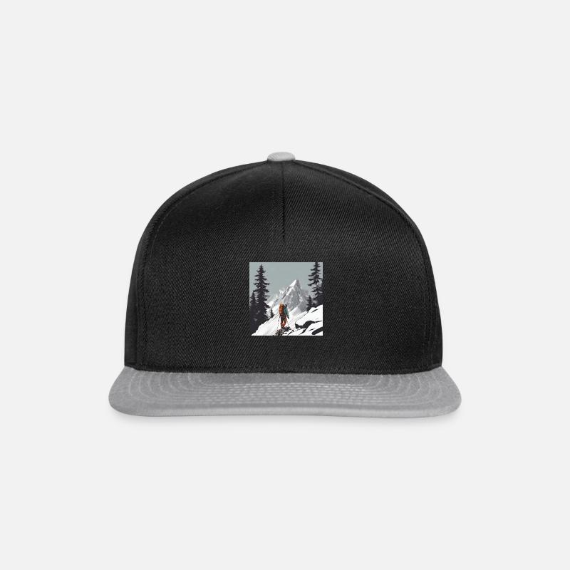 Bergsteigen - Snapback Cap - Schwarz/Grau