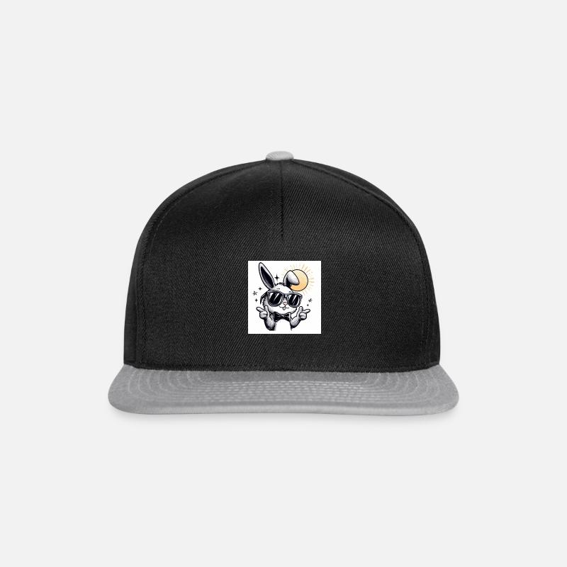 Cooler Osterhase - Snapback Cap - Schwarz/Grau