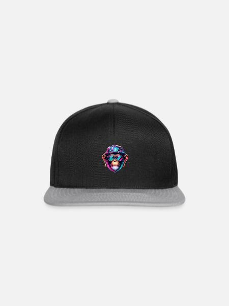 Monkey Coolio Fantastico - Snapback Cap - Schwarz/Grau