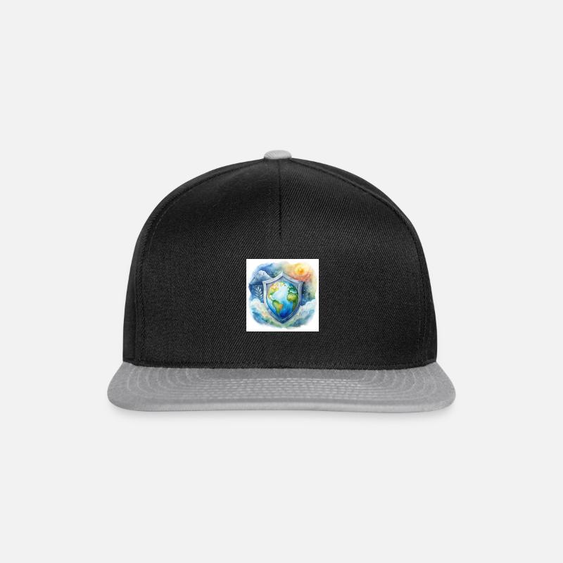 Klimaschutz - Snapback Cap - Schwarz/Grau