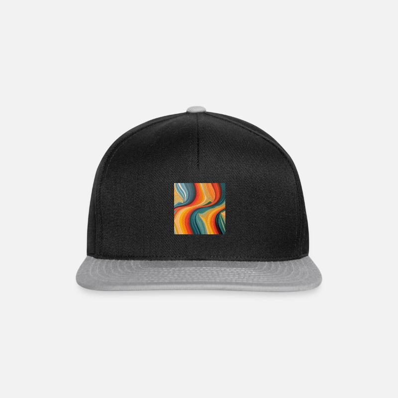 wave - Casquette snapback - noir/gris