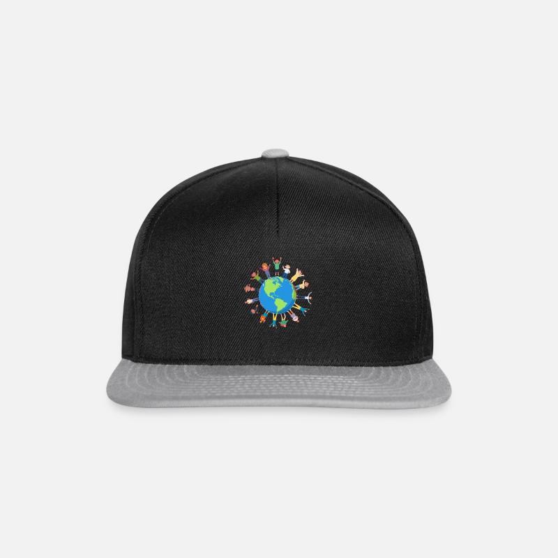 Menschen - Snapback Cap - Schwarz/Grau