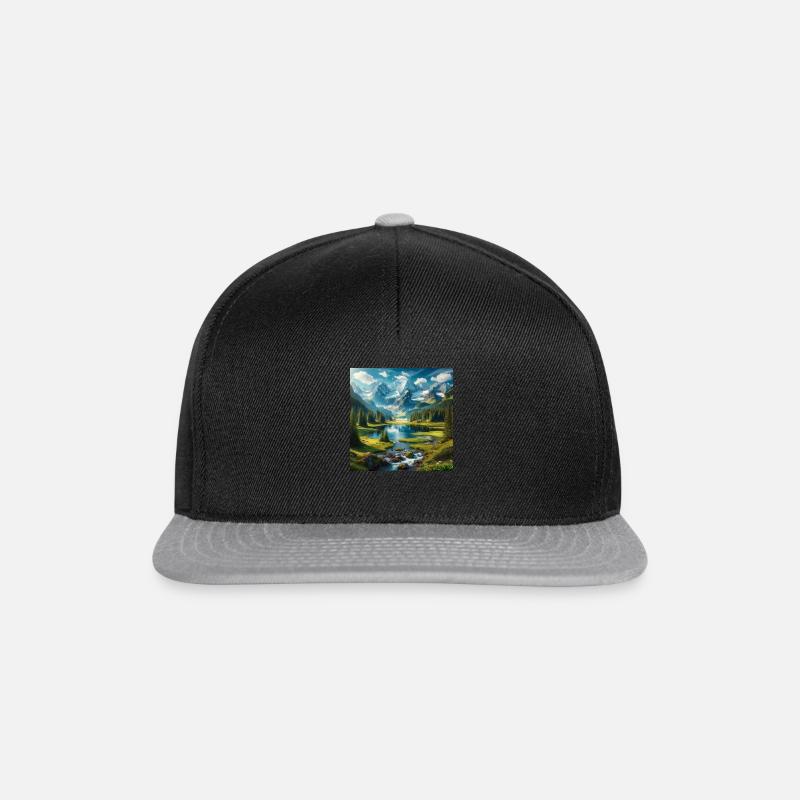 Loch Ness - Snapback Cap - Schwarz/Grau