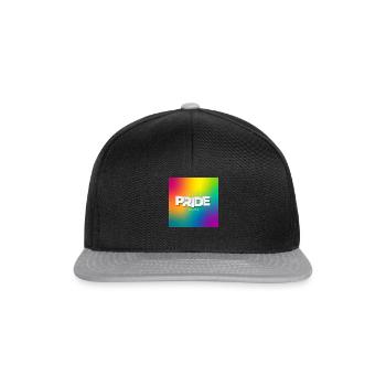 Lasst uns den Pride Month Feiern - Snapback Cap - Schwarz/Grau - Vorne