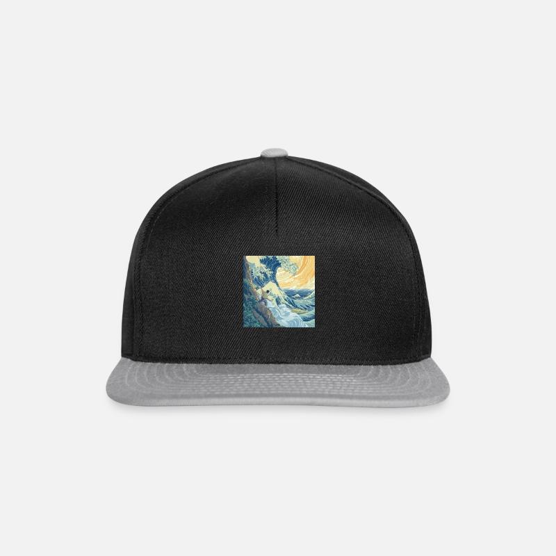 Stonehound - Wave - Snapback Cap - black/grey