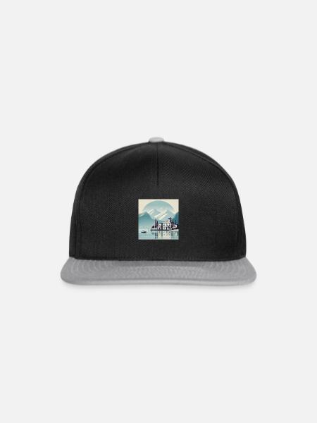 Lake Como - Snapback Cap - Schwarz/Grau