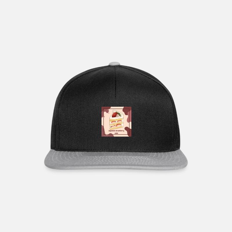 Japanische erdbeerkuchen - Snapback Cap - Schwarz/Grau