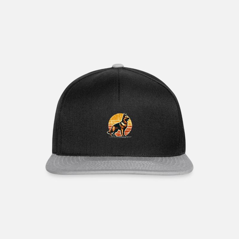 schäferhund - Snapback Cap - Schwarz/Grau