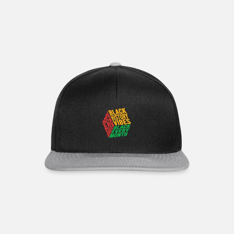 Black History-Atmosphäre - Snapback Cap - Schwarz/Grau