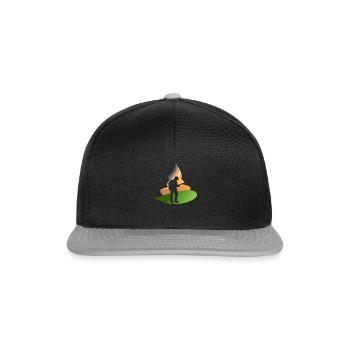 Gitarre Heavy Elektrogitarre - Snapback Cap - Schwarz/Grau - Vorne