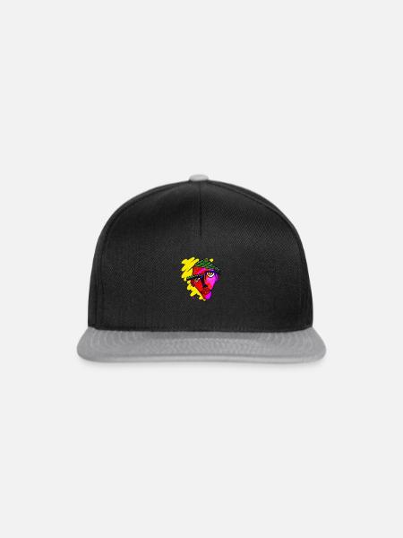 Maske - Snapback Cap - Schwarz/Grau