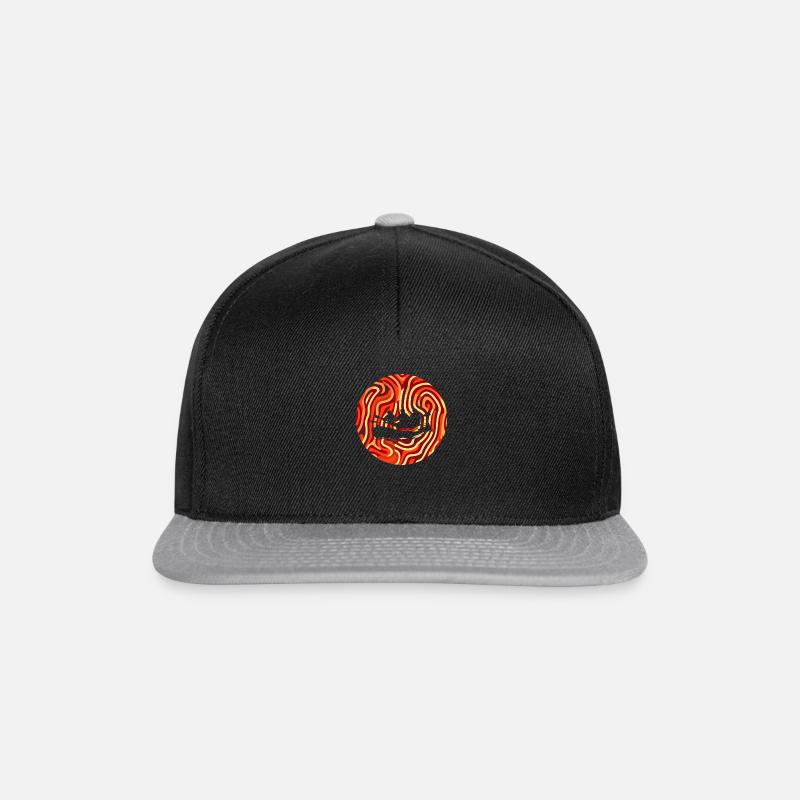 Rafting Wildwasser - Snapback Cap - Schwarz/Grau