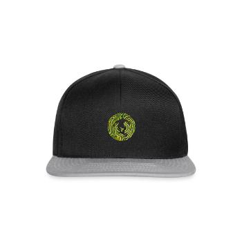Longboard Boarder Skate - Snapback Cap - Schwarz/Grau - Vorne