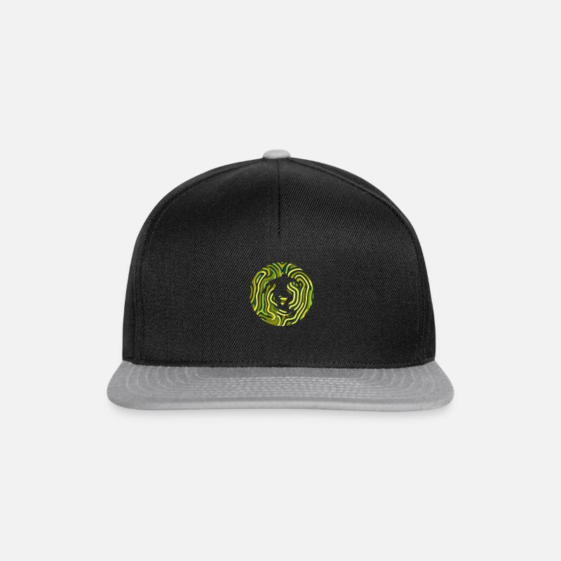 Longboard Boarder Skate - Snapback Cap - Schwarz/Grau