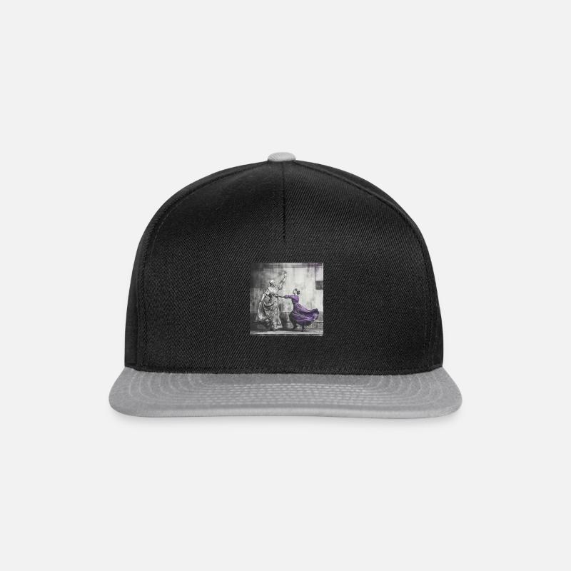 Dancing Pope #2 - Snapback Cap - Schwarz/Grau