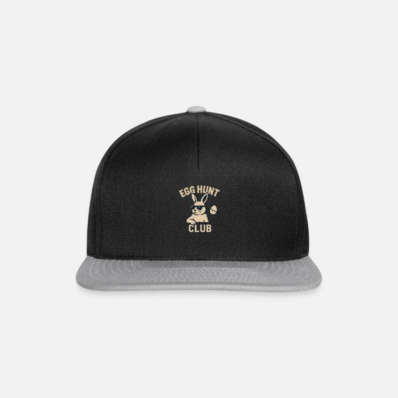Cooler Osterhase - Snapback Cap - Schwarz/Grau
