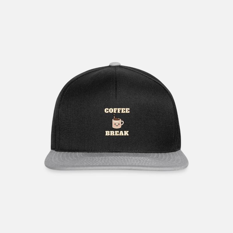 Pause-café - Casquette snapback - noir/gris