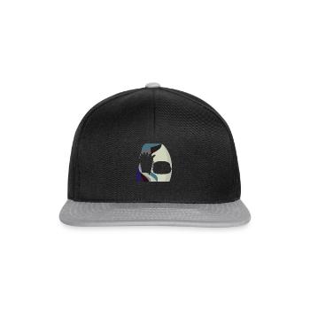 Burger Fries Grillen - Snapback Cap - Schwarz/Grau - Vorne