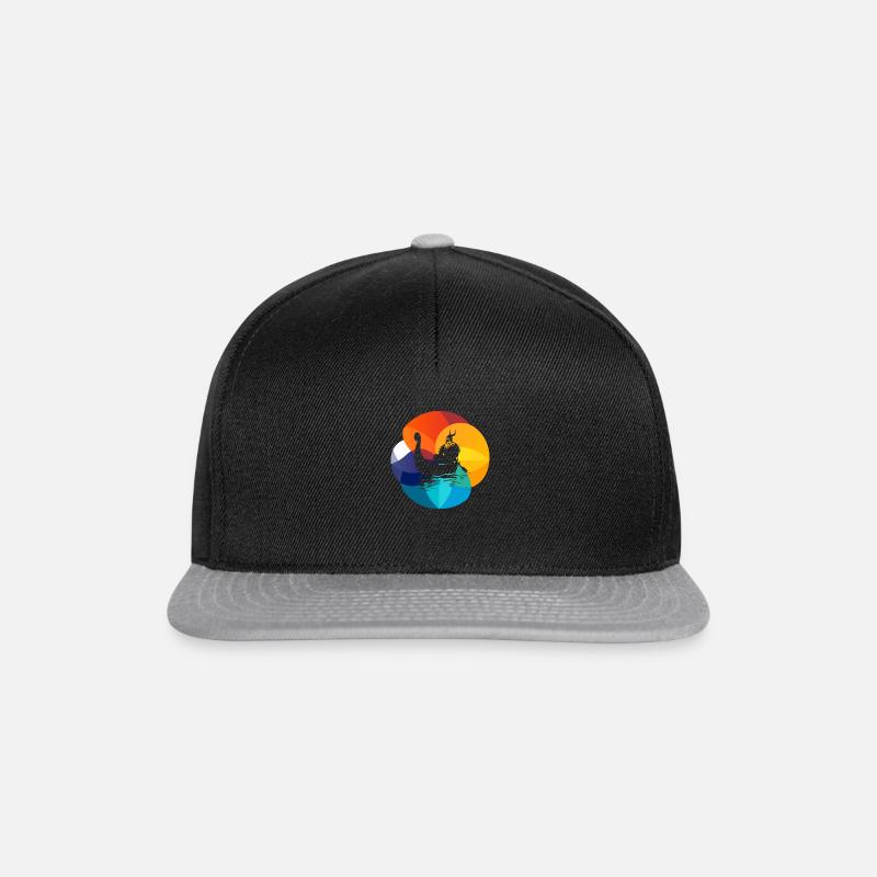 Schweden Wikinger Hammer - Snapback Cap - Schwarz/Grau