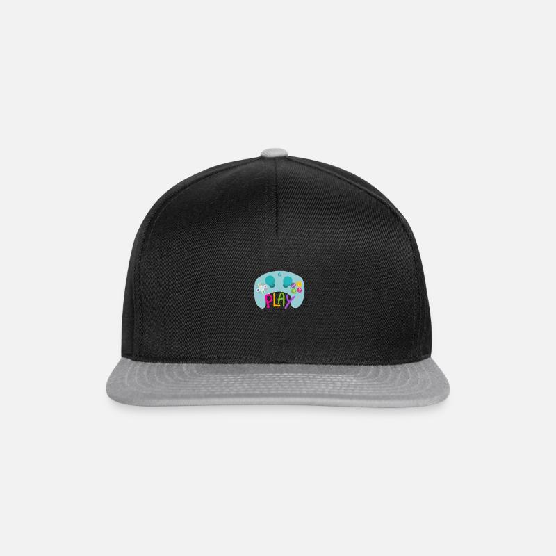 Play game controller - Snapback Cap - black/grey