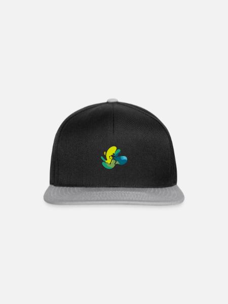 Roboter Tech - Snapback Cap - Schwarz/Grau