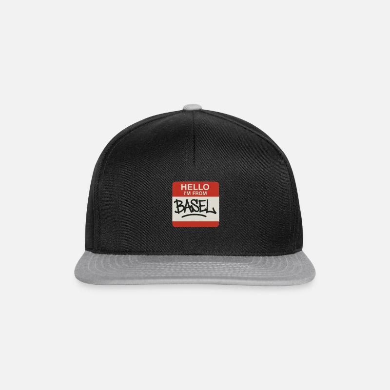 Basel graffiti - Snapback Cap - black/grey