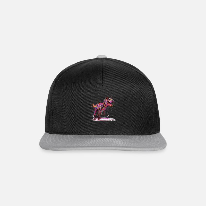 Color Revolution – T-Rex with Style - Snapback Cap - black/grey