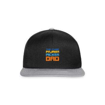 The Chief Pajama Picker Dad - Snapback Cap - black/grey - Front