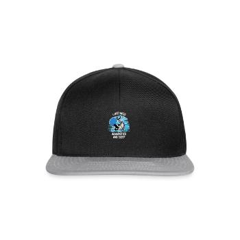 Aquarium Aquarianer Fische Zierfische Aquaristik - Snapback Cap - Schwarz/Grau - Vorne