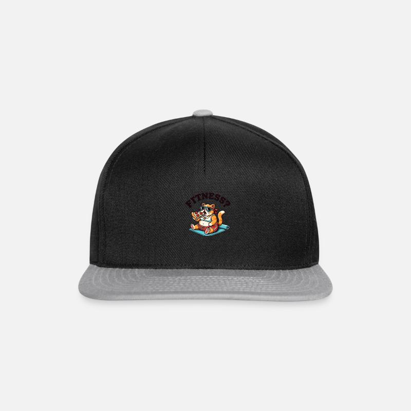 Aptitude? 🍕🐱 -Chat - Casquette snapback - noir/gris