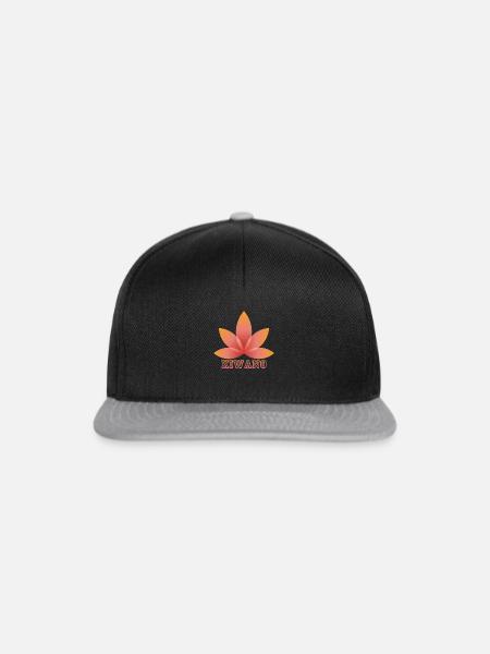 „FIRST“ - Snapback Cap - Schwarz/Grau