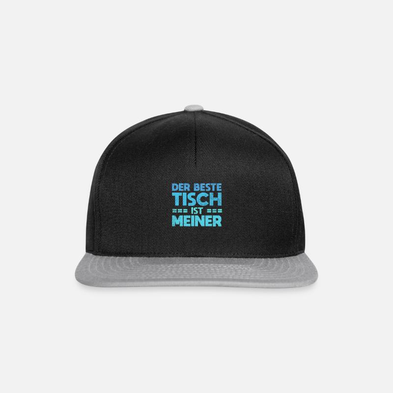 Der Beste Tisch Ist Meiner - Snapback Cap - Schwarz/Grau